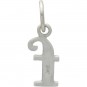 Sterling Silver Lowercase Typewriter Letter Charm F 18x6mm