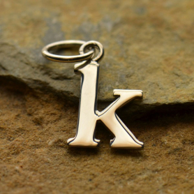 Lowercase Typewriter Letter Charm K 18x9mm DISCONTINUED