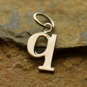 Sterling Silver Typewriter Letter Charm Q 18x8mmDISCONTINUED