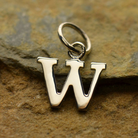 Sterling Silver Lowercase Typewriter Letter Charm W 15x11mm
