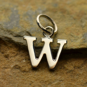 Silver Typewriter Letter Charm W 15x11mm DISCONTINUED