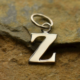 Sterling Silver Typewriter Letter Charm Z 16x7mmDISCONTINUED