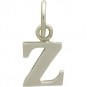 Sterling Silver Lowercase Typewriter Letter Charm Z 16x7mm