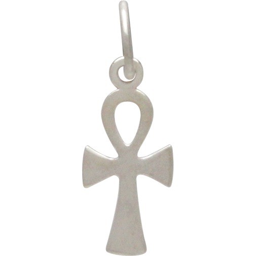 Sterling Silver Ankh Charm 22x8mm