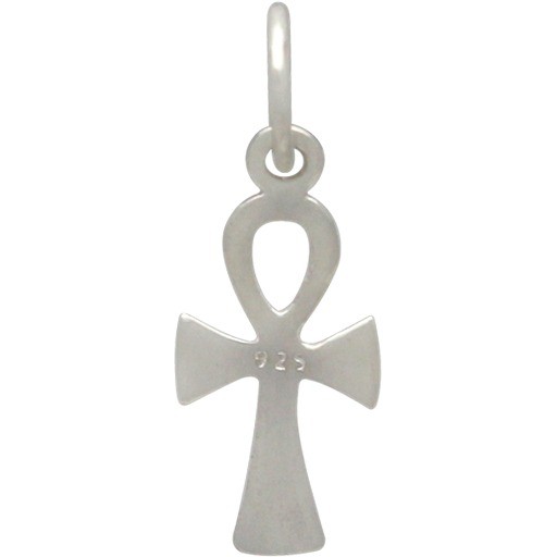 Sterling Silver Ankh Charm 22x8mm