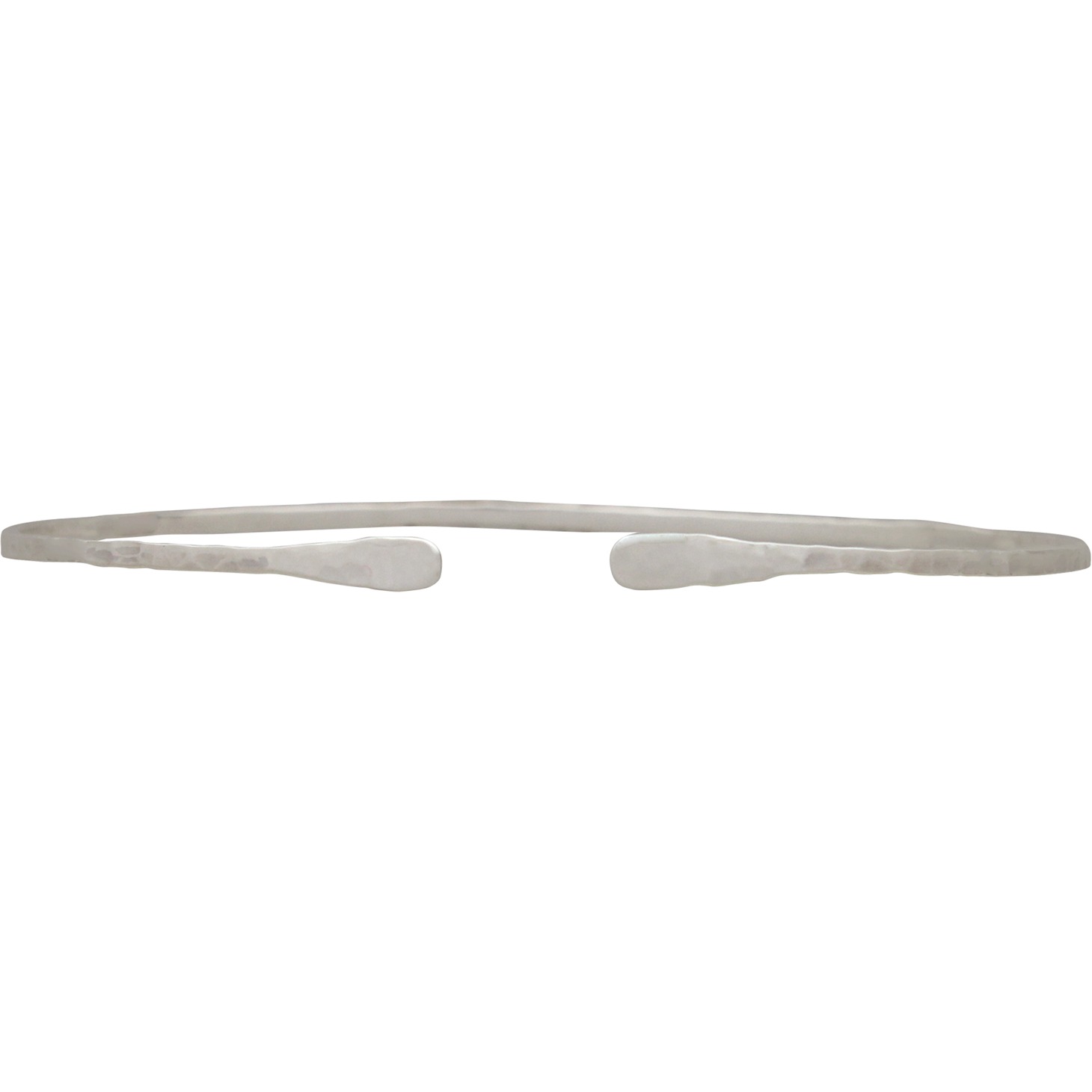 Sterling Silver Cuff Bracelet - Adjustable Hammered