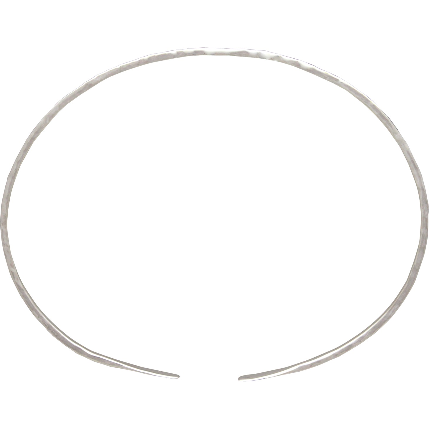 Sterling Silver Cuff Bracelet - Adjustable Hammered