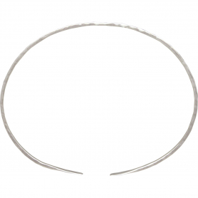 Sterling Silver Cuff Bracelet - Adjustable Hammered