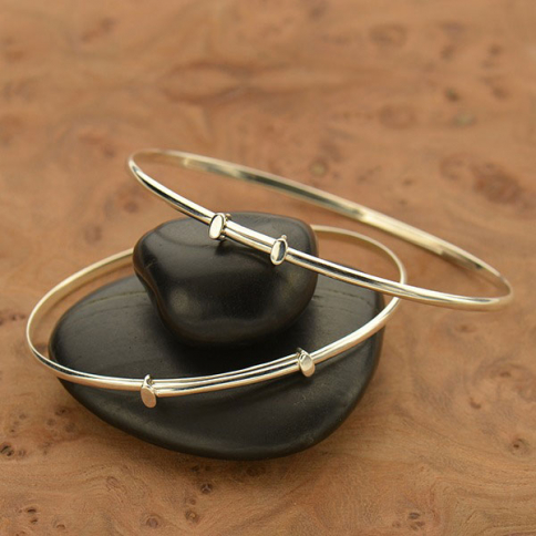 Sterling Silver Charm Bracelet - Adjustable