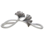 Sterling Silver Ginkgo Bracelet Front View