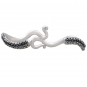 Sterling Silver Octopus Tentacle Cuff Bracelet