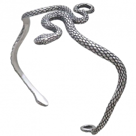 Sterling Silver Textured Snake Bracelet