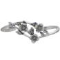 Sterling Silver Dogwood Flower Bracelet Front View