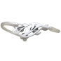 Sterling Silver Dogwood Flower Bracelet Back View