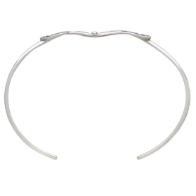 Sterling Silver Monarch Butterfly Cuff Bracelet Top View