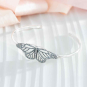 Sterling Silver Monarch Butterfly Cuff Bracelet