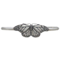 Sterling Silver Monarch Butterfly Cuff Bracelet Front View