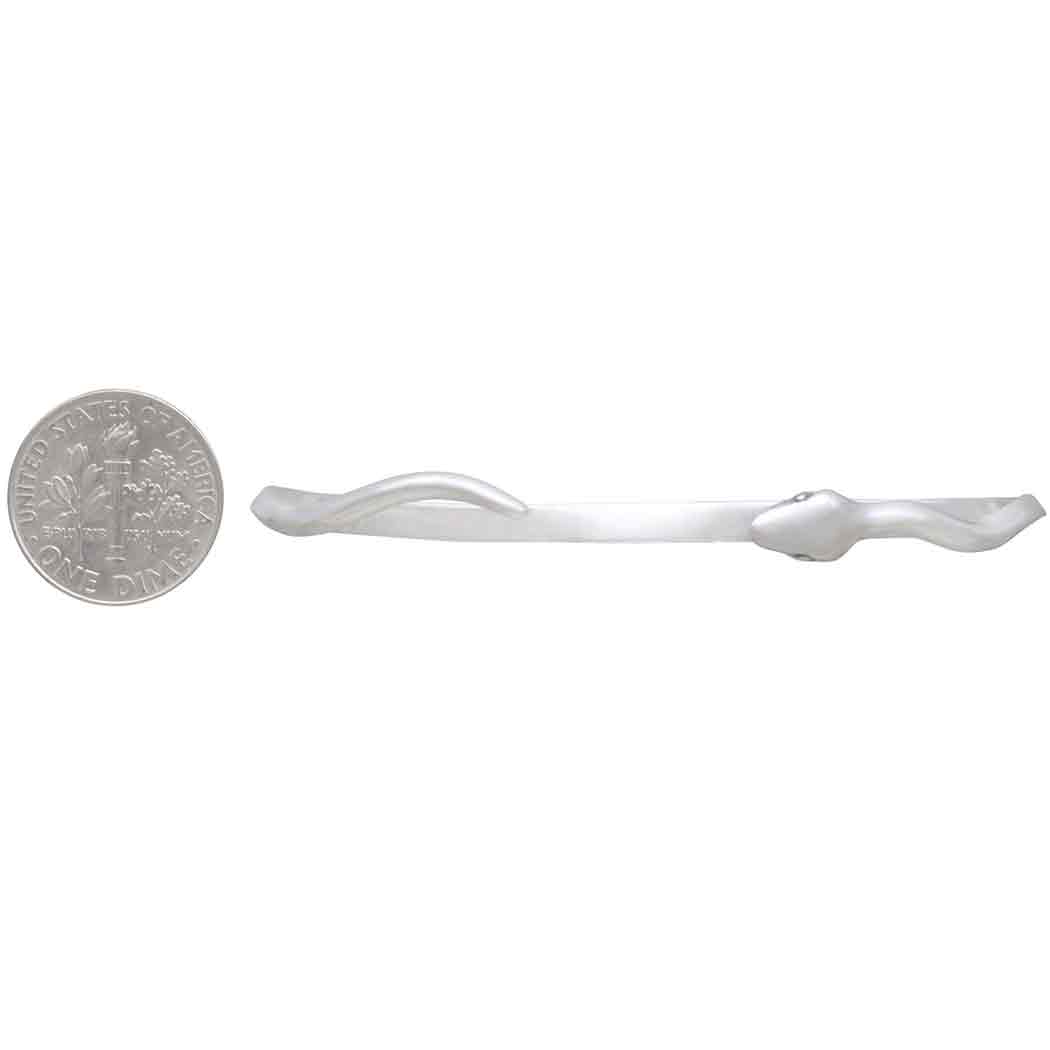 Sterling Silver Adjustable Snake Bracelet 48x62mm