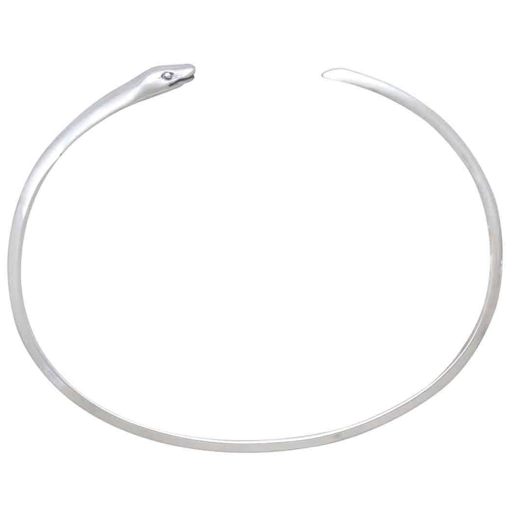 Sterling Silver Adjustable Snake Bracelet 48x62mm