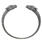 Sterling Silver Dragon Cuff Bracelet Top View