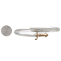 Mixed Metal Sword Bracelet with Dime