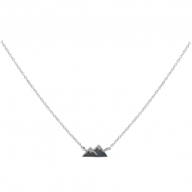 Sterling Silver Mountain Necklace 18 Inch