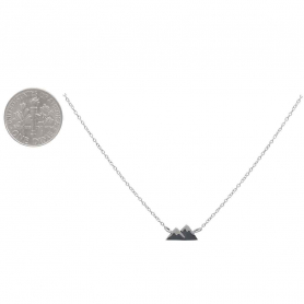 Sterling Silver Mountain Necklace 18 Inch