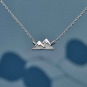 Sterling Silver Mountain Necklace 18 Inch