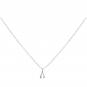 Sterling Silver Wishbone Necklace 18 Inch
