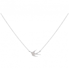 Sterling Silver Swallow Necklace 18 Inch