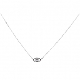 Sterling Silver All Seeing Eye Necklace 18 Inch