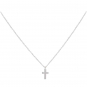 Sterling Silver Cross Necklace 18 Inch