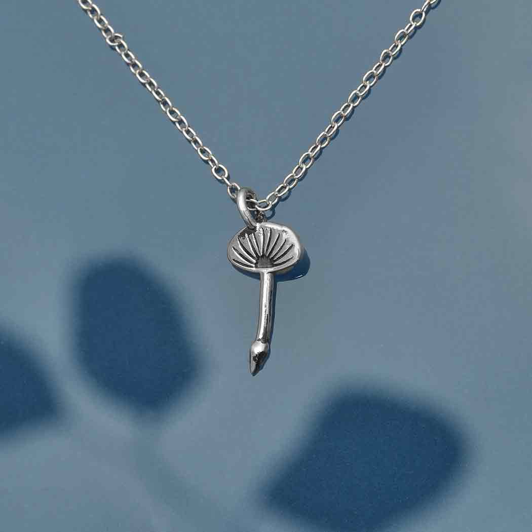 Sterling Silver Dandelion Fluff Necklace 18 Inch