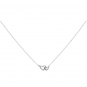 Sterling Silver Mother and Daughter Hearts Necklace 18 Inch