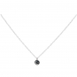 Sterling Silver Star and Moon Necklace 18 Inch