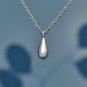 Sterling Silver Teardrop Necklace 18 Inch