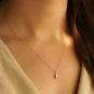 Sterling Silver Teardrop Necklace 18 Inch