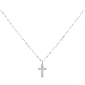 Sterling Silver 18 Inch Cross Necklace