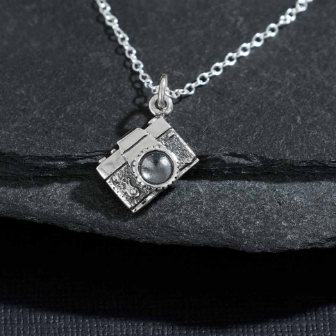 Sterling Silver Camera Necklace