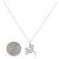 Sterling Silver 18 Inch Stingray Necklace with Dime
