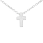 Nina Designs Sterling Silver Small Cross Slider Necklace