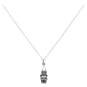 Sterling Silver Garden Gnome Charm Necklace 18 Inch