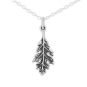 Nina Designs Sterling Silver Oak Leaf Necklace