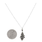 Sterling Silver Oak Leaf Necklace with Dime