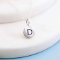 Sterling Silver Letter Charm Necklaces Initial D