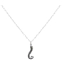 Sterling Silver 18 Inch Octopus Tentacle Necklace Front View