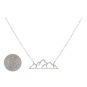 Sterling Silver Openwork Mountain Festoon Necklace with Dime