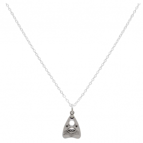 Sterling Silver 18 Inch Ouija Planchette Charm Necklace