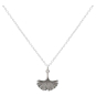 Sterling Silver Ginkgo Leaf Charm Necklace