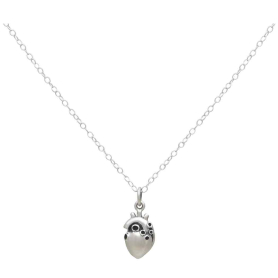 Sterling Silver 3D Anatomical Heart Necklace